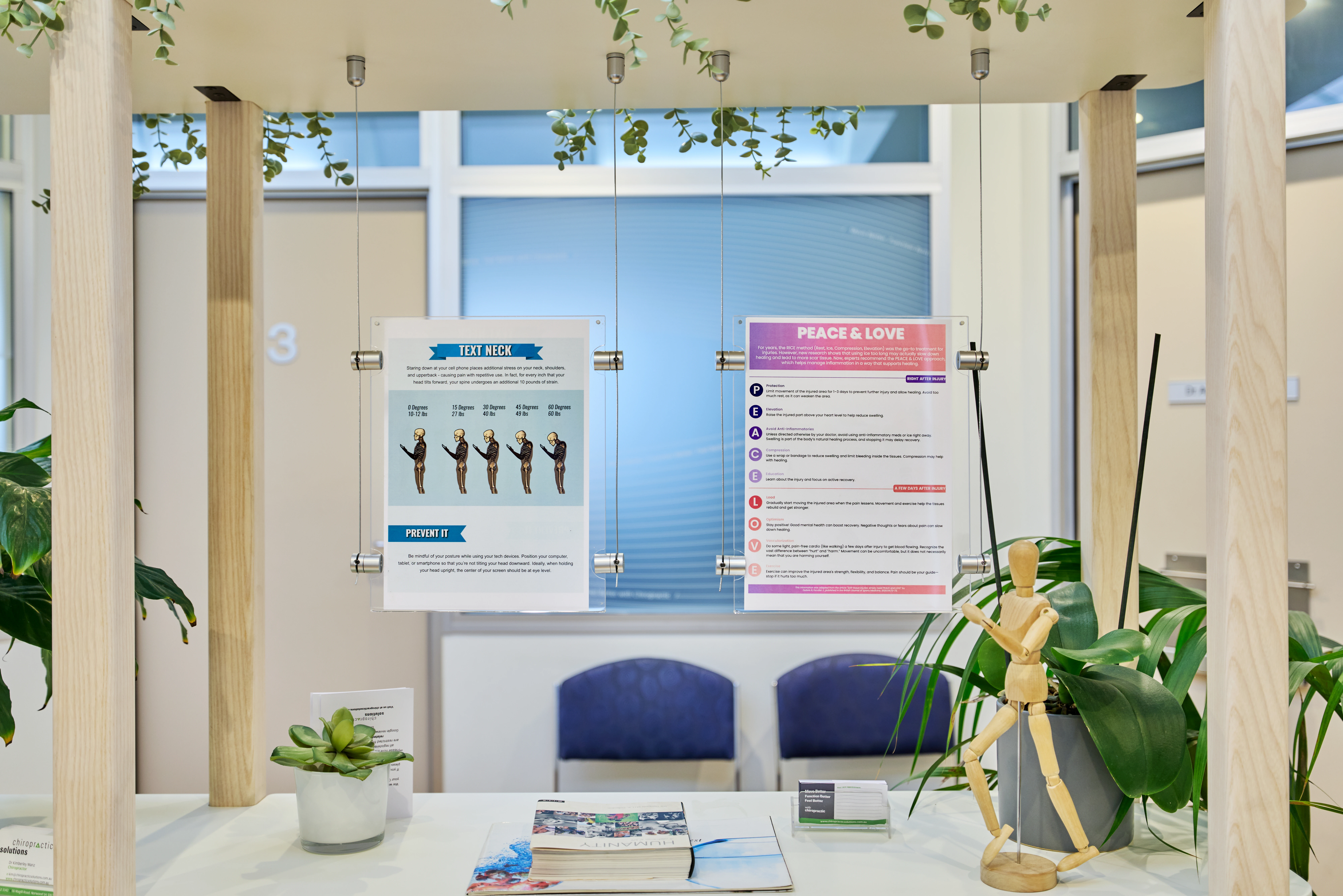 Information Display at Chiropractic Solutions Norwood Adelaide