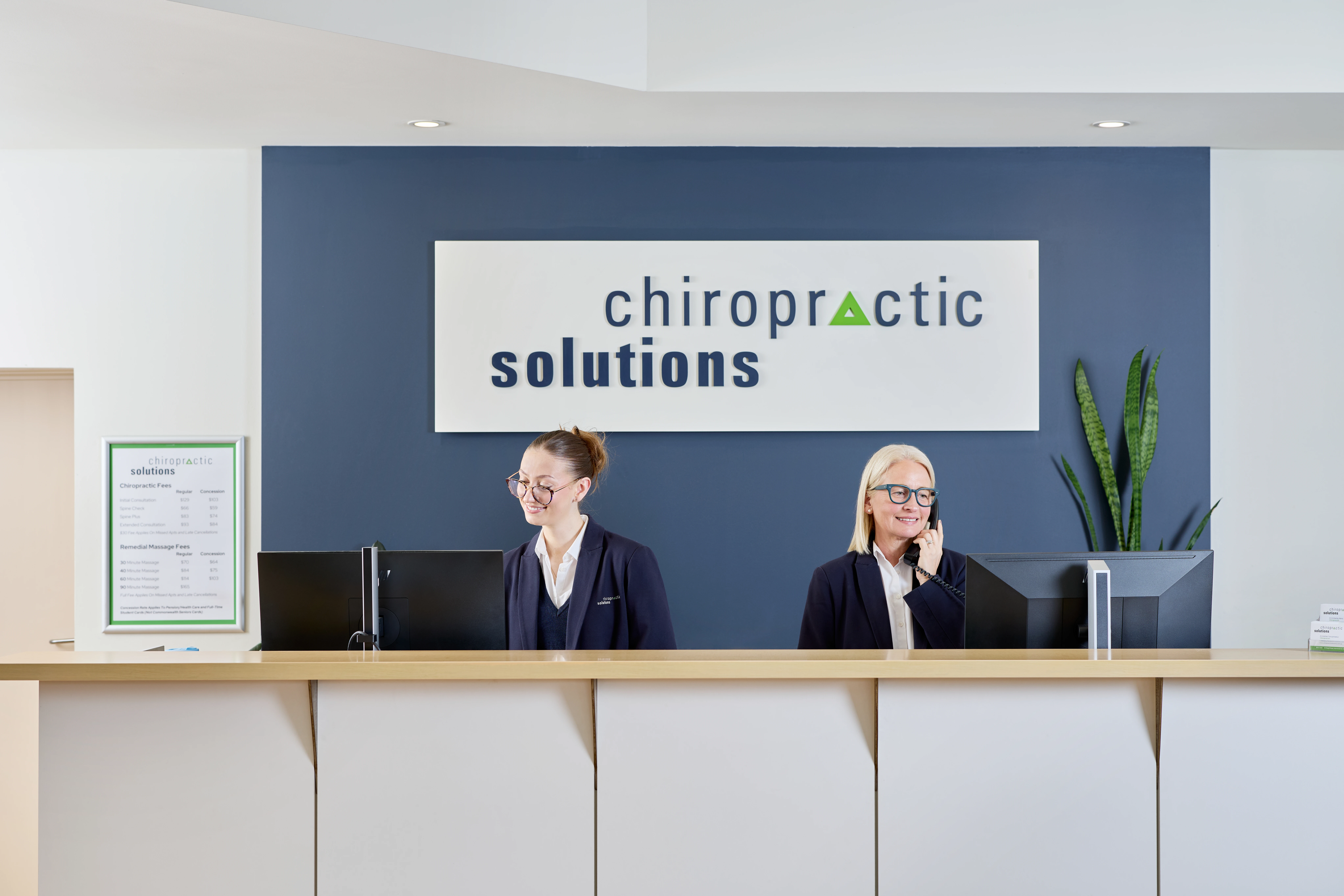 Receptionists at Chiropractic Solutions