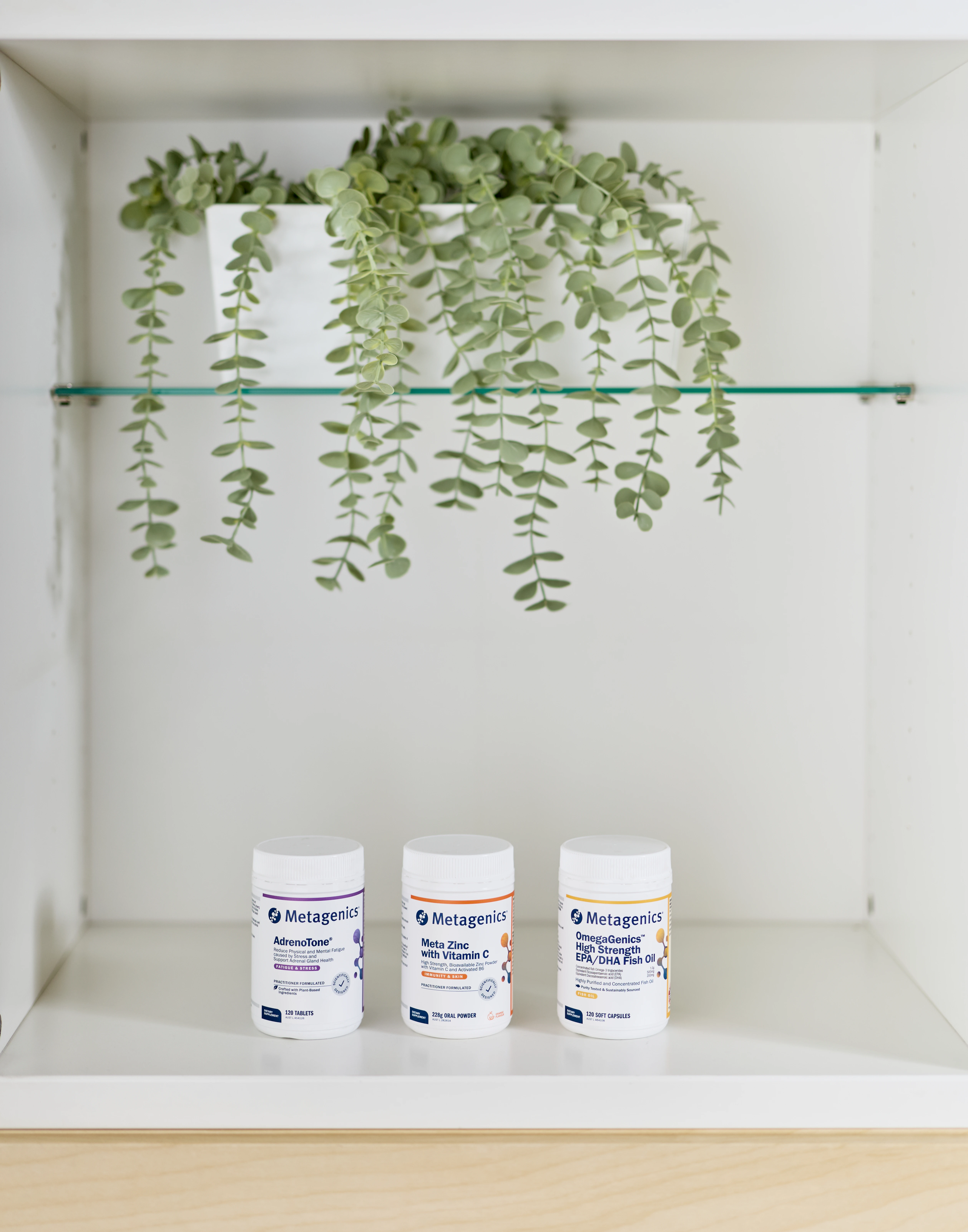 Supplements display at Chiropractic Solutions Norwood Adelaide